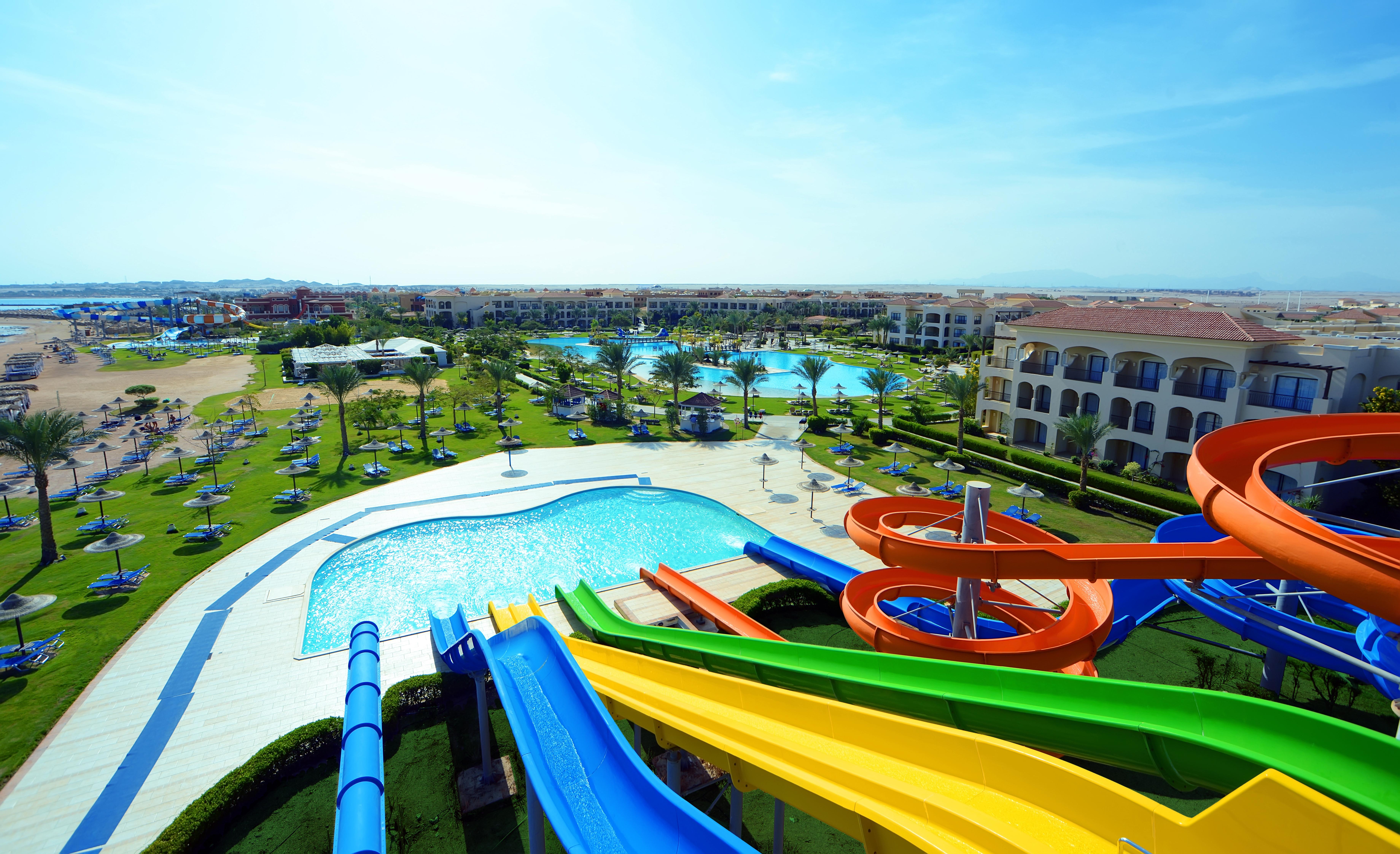 Jaz Aquamarine Resort Hurghada Esterno foto Aqua Park